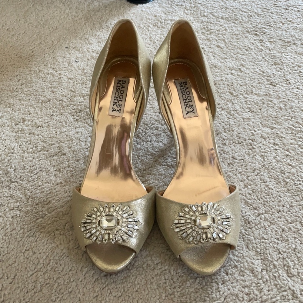 Gently used Badgley Mischka shoes.